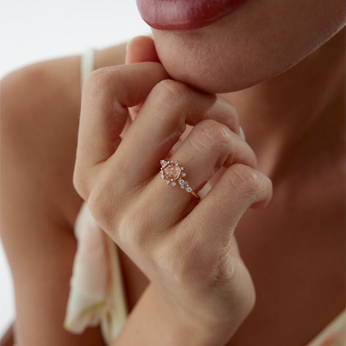 0.20 Ct Pırlanta Morganit Yüzük - Siempre (1)