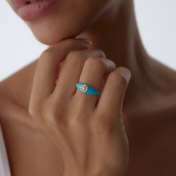 0.02 Ct Sunshine Pırlanta Yüzük - Simoro