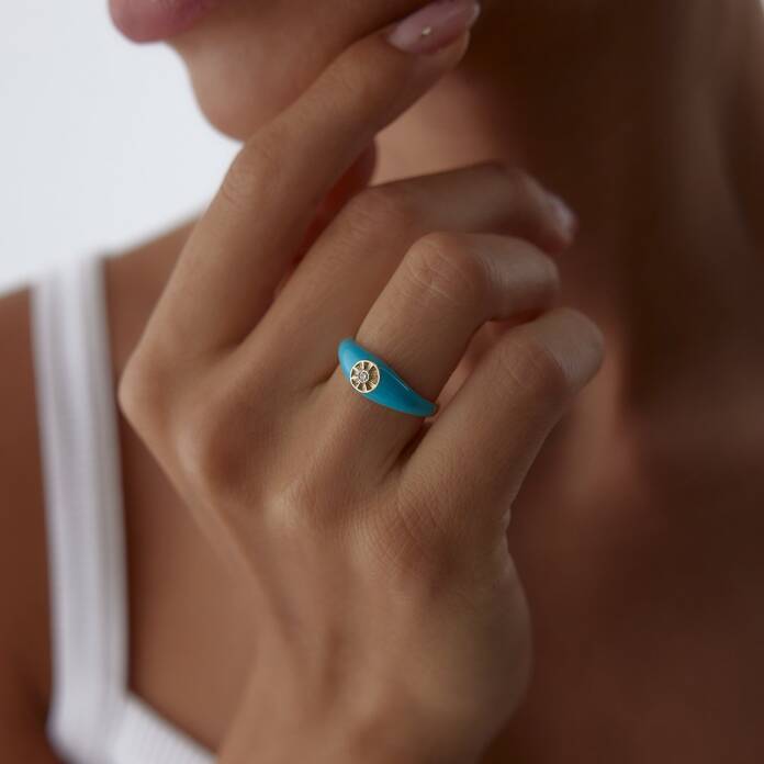 0.02 Ct Sunshine Pırlanta Yüzük - 3