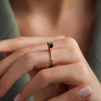 0.02 Ct Tektaş Elmas Yüzük - Özkonak (1)