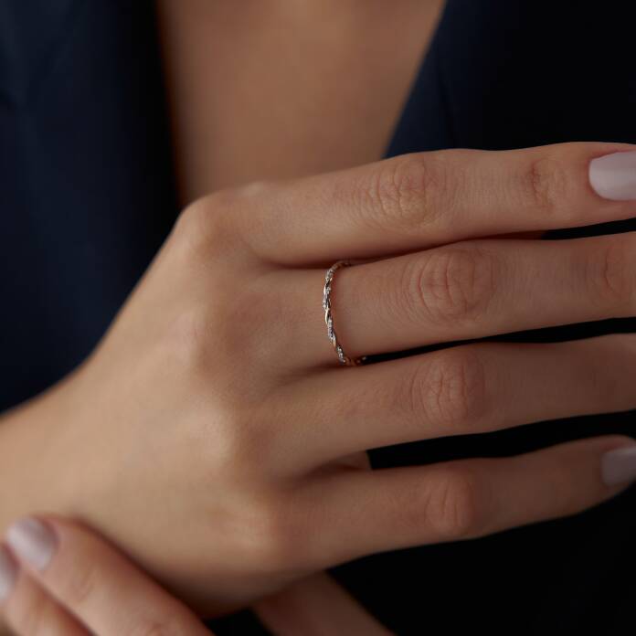 0.04 Ct Pırlanta Burgu Yüzük - 2