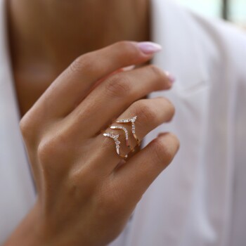 0.05 Ct Pırlanta Pave Yüzük - Siempre (1)