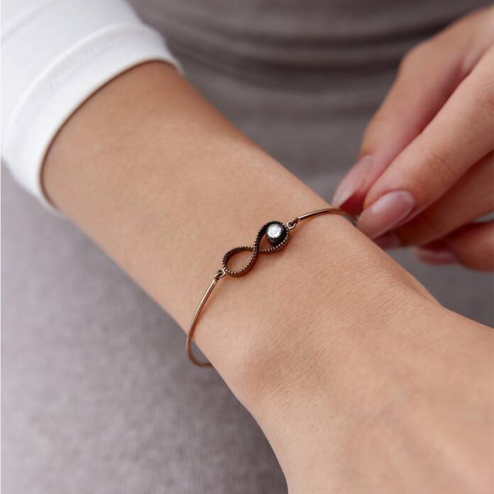 0.07 Ct Elmas Sonsuzluk Bileklik - 1