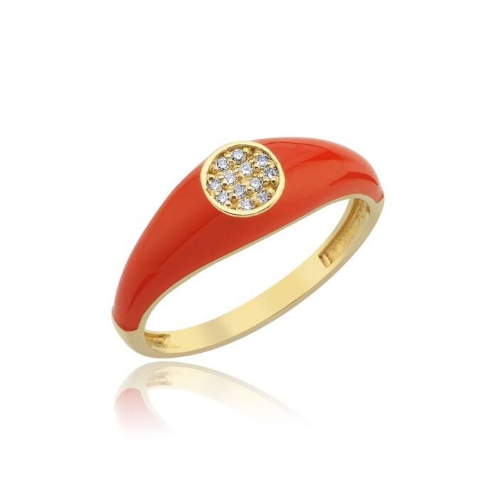 0.07 Ct Mineli Tuel Pırlanta Yüzük - 2