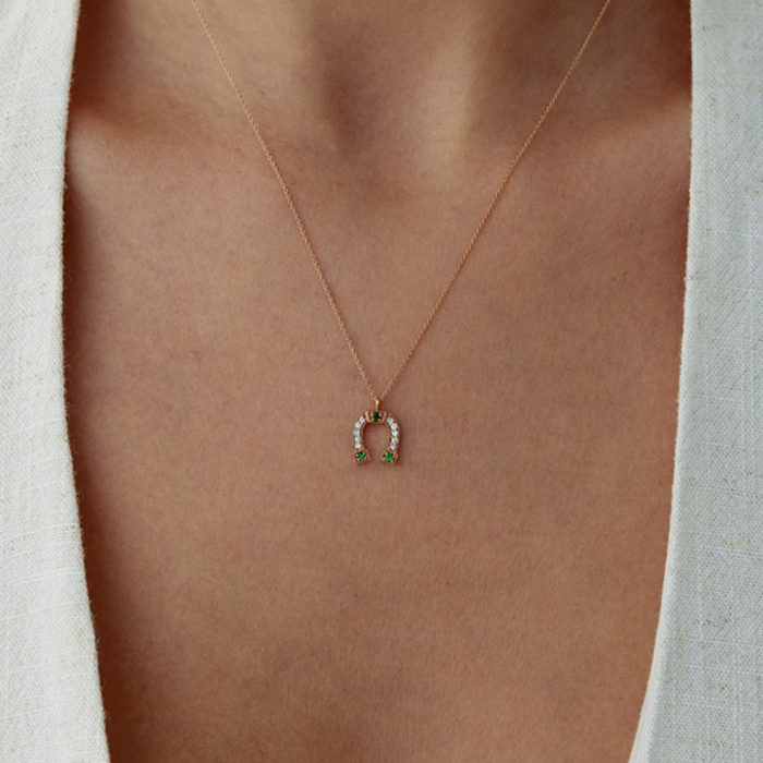 0.10 Karat Nal Pırlanta Kolye - Özkonak