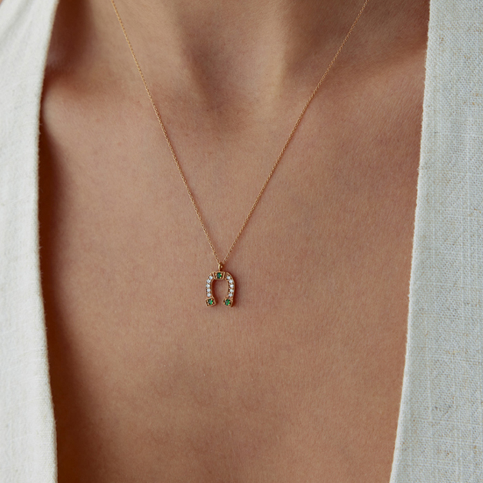 0.10 Karat Nal Pırlanta Kolye - Özkonak (1)