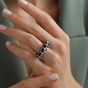 0.12 Ct Elmas Beştaş Pırlanta Yüzük - Özkonak