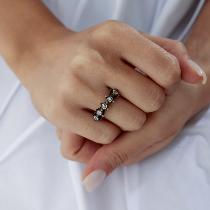 0.13 Ct Elmas Beştaş Pırlanta Yüzük - Özkonak