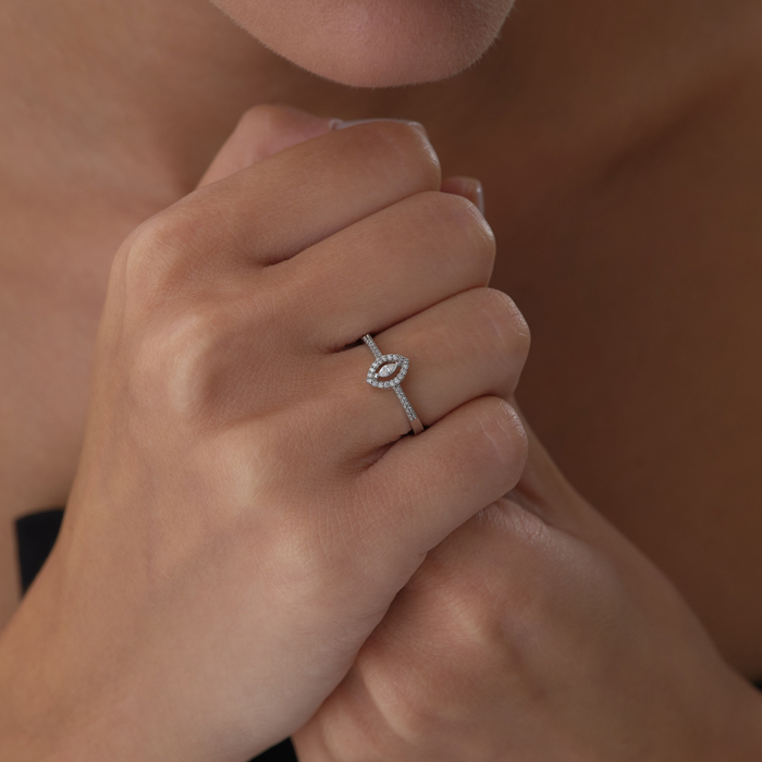 0.13 ct Oval Veronica Pırlanta Yüzük - Siempre (1)