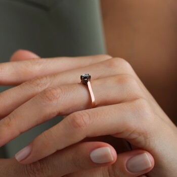 0.14 Ct Tektaş Elmas Yüzük - Özkonak (1)