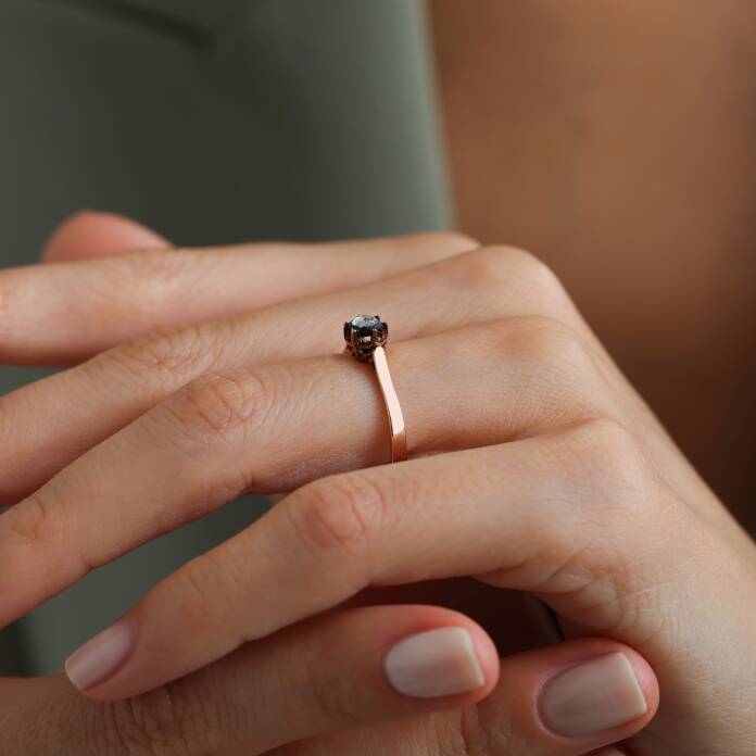 0.14 Ct Tektaş Elmas Yüzük - 2