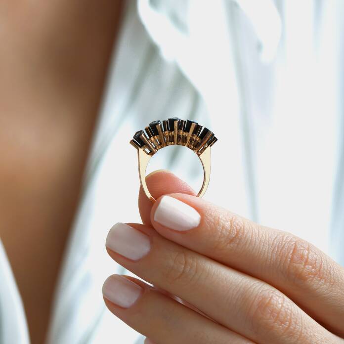 0.15 Ct Elmas Beştaş Pırlanta Yüzük - 2