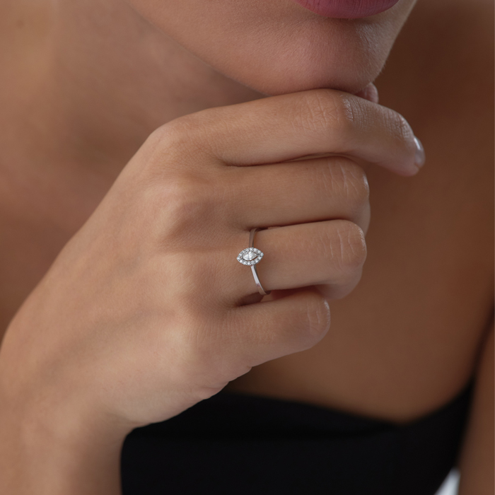 0.16 ct Oval Prenses Pırlanta Yüzük - Siempre