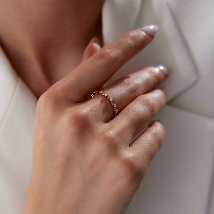 0.16 Ct Pırlanta Sıra Yüzük - 3