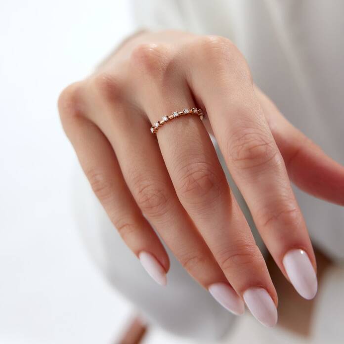 0.16 Ct Pırlanta Sıra Yüzük - 4