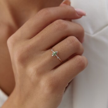 0.20 Ct Pırlanta Green Aeden Yüzük - Barla Aykun (1)