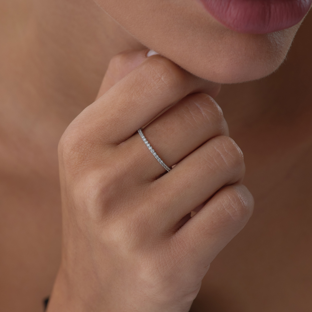 0.20 ct Slim Pırlanta Tamtur Yüzük - 1