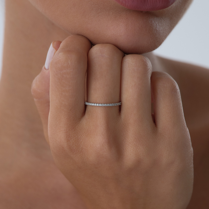 0.20 ct Slim Pırlanta Tamtur Yüzük - Siempre (1)