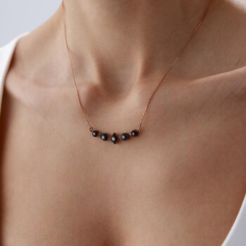 0.22 Ct Elmas Beştaş Salıncak Kolye - Özkonak (1)