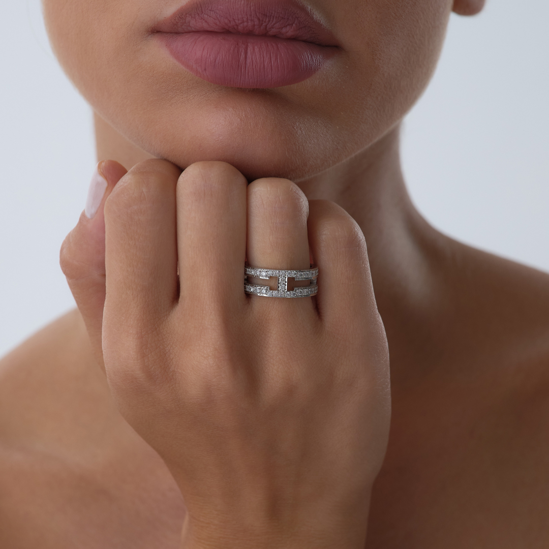 0.25 ct Köprü Tamtur Pırlanta Yüzük - 1