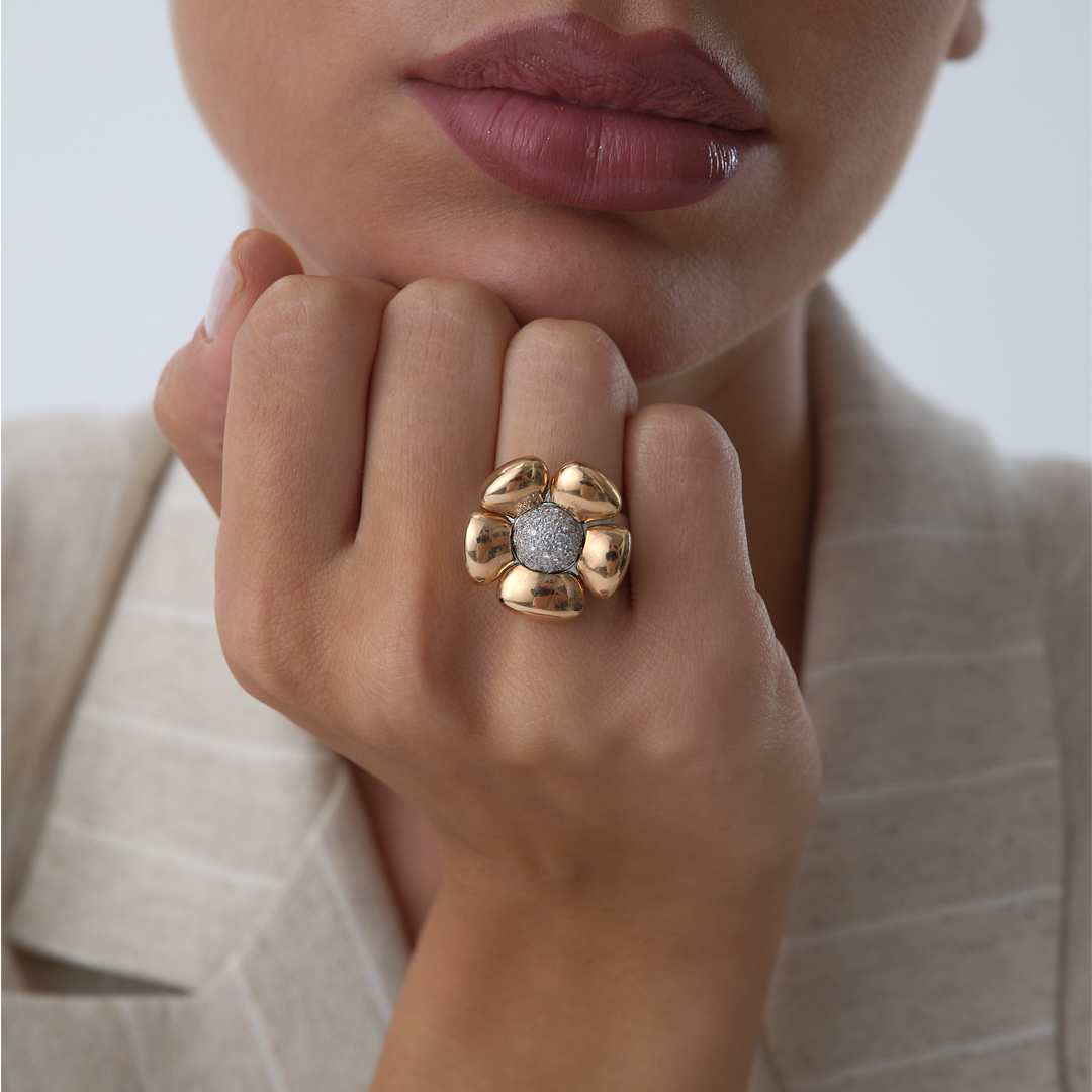 0.25 ct Papatya Pırlanta Yüzük - 1