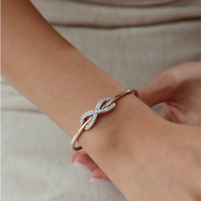 0.25 Karat Infinity Pırlanta Kelepçe - Özkonak