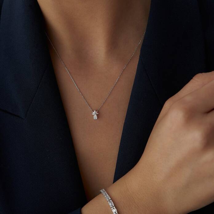 0.25 Karat Pırlanta Anka Kolye - 3