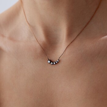 0.28 Ct Elmas Süzme Salıncak Kolye - Özkonak