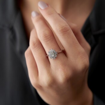 0.29 Ct Pırlanta Pi Baget Yüzük - Siempre