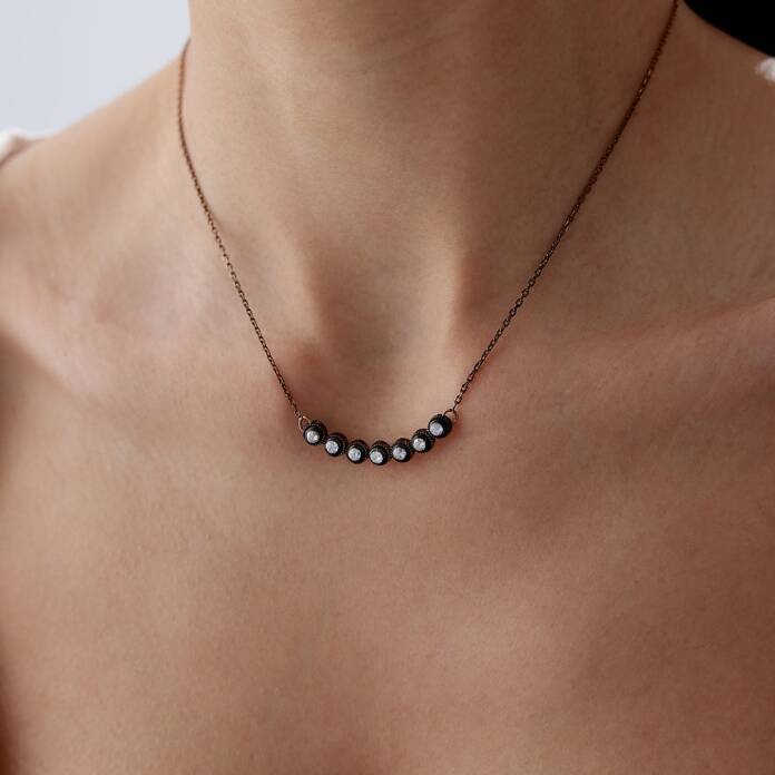 0.30 Ct Elmas Sarnıç Kolye - 1