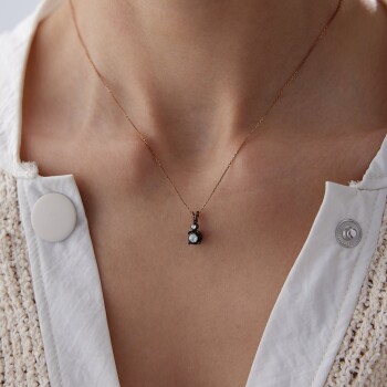 0.30 Ct Elmas Tektaş Kolye - Özkonak