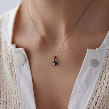 0.30 Ct Elmas Tektaş Kolye - Özkonak (1)