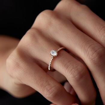 0.30 Ct Pırlanta Oval Tektaş Yüzük - Siempre