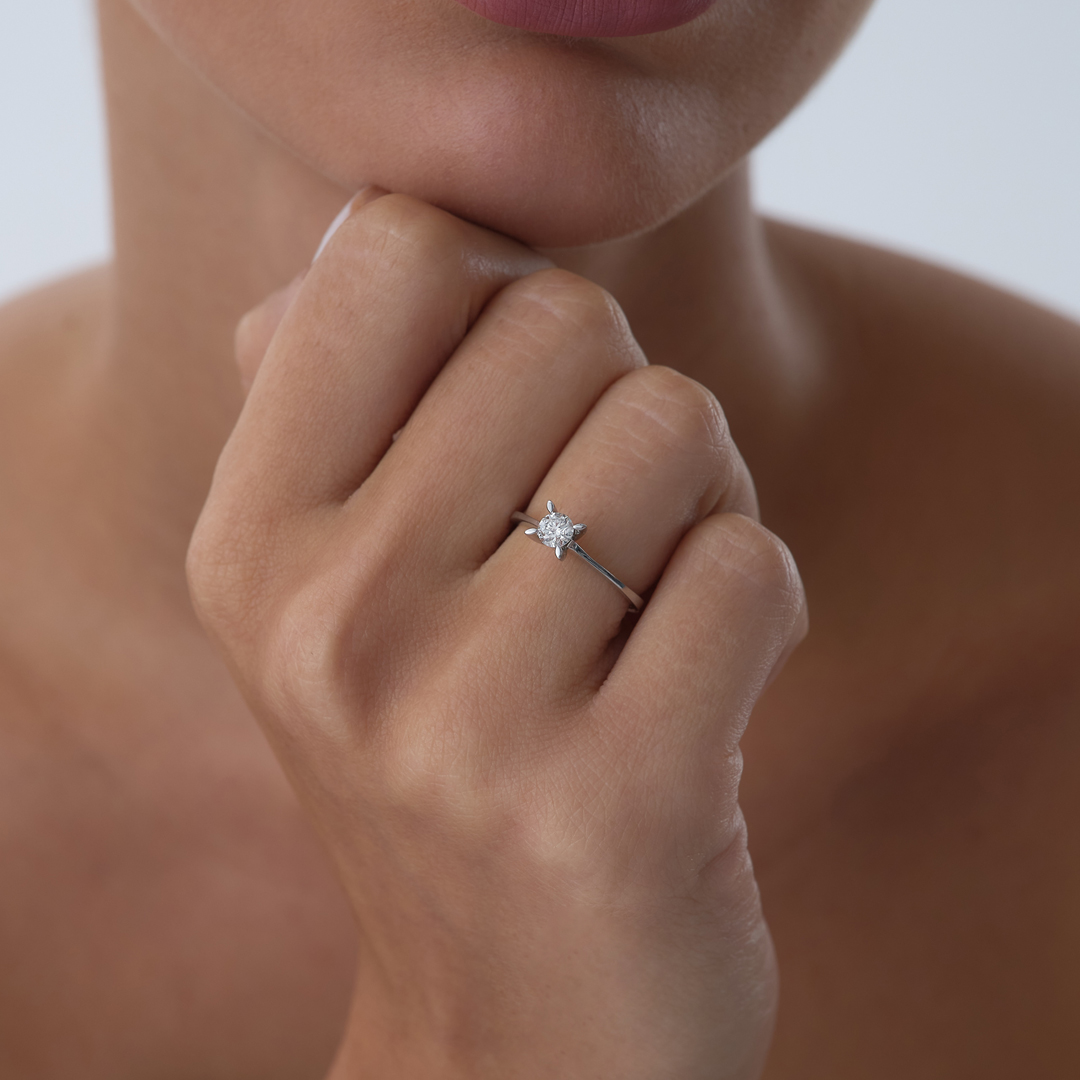 0.32 ct Tektaş Amor Yüzük - 1