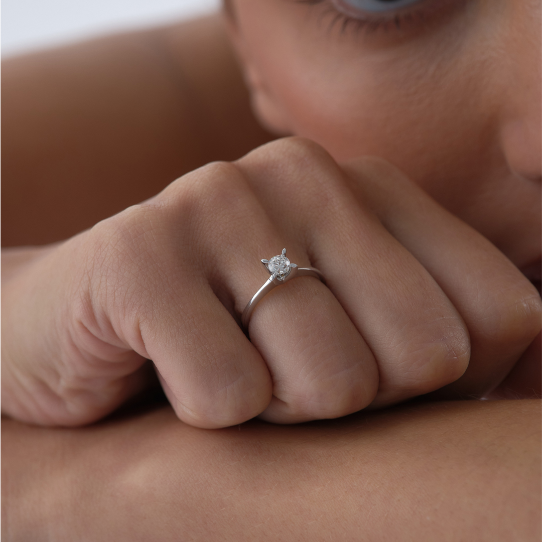 0.32 ct Tektaş Amor Yüzük - 3