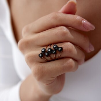 0.33 Ct Elmas Salkım Yüzük - Özkonak (1)