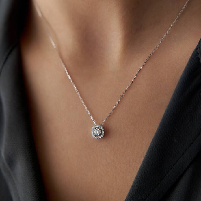 0.33 Karat Pırlanta Sia Kolye - 1