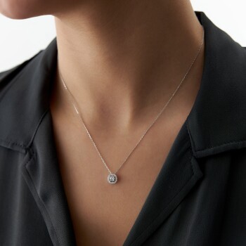 0.33 Karat Pırlanta Sia Kolye - 2