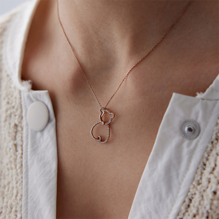 0.35 Karat Pırlanta Bear Kolye - Özkonak (1)