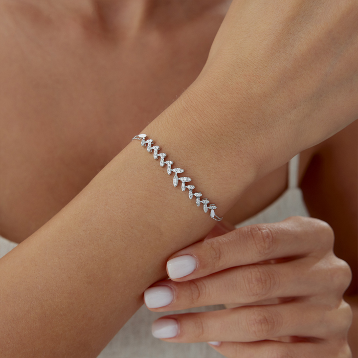 0.39 Karat Leaf Pırlanta Bileklik - Özkonak (1)