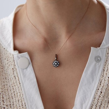 0.40 Ct Elmas Gül Kolye - Özkonak (1)