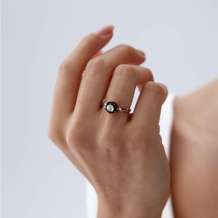 0.40 Ct Elmas Tektaş Yüzük - 2