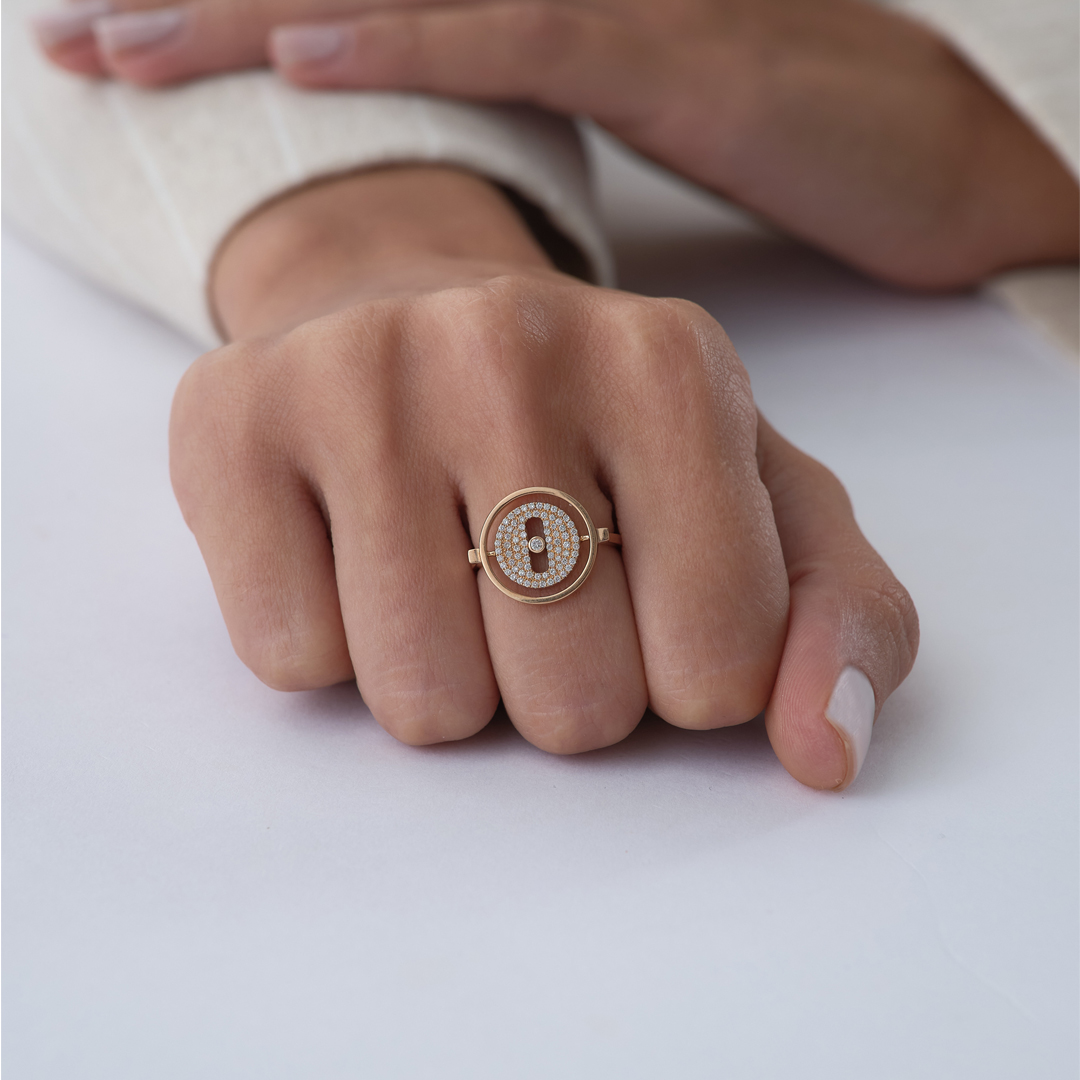 0.40 ct Shield Pırlanta Yüzük - 1