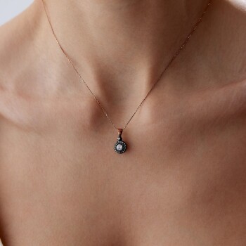 0.47 Ct Elmas Tub Kolye - Özkonak