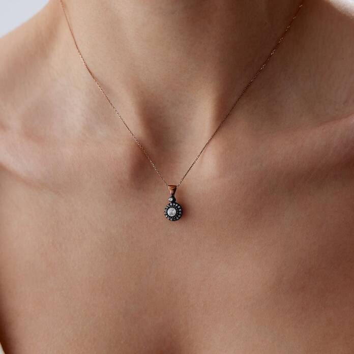 0.47 Ct Elmas Tub Kolye - 1