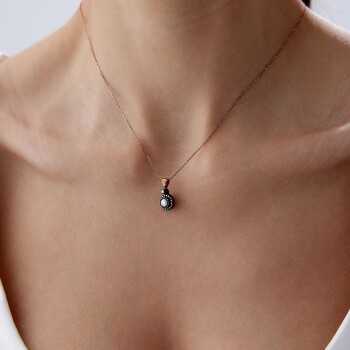 0.47 Ct Elmas Tub Kolye - Özkonak (1)