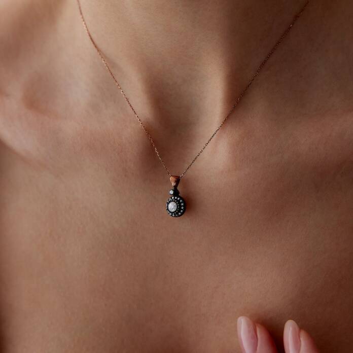 0.47 Ct Elmas Tub Kolye - 3