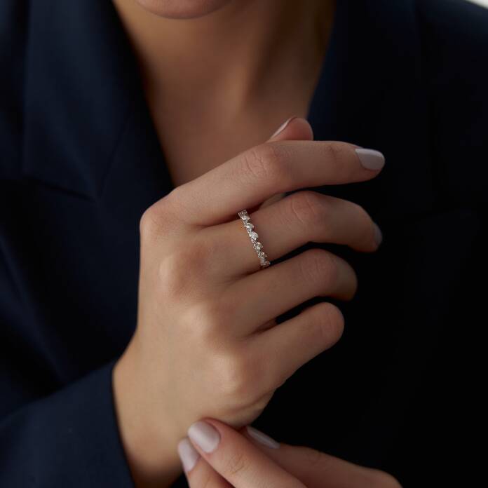 0.47 Ct Pırlanta Drop Yüzük - 1