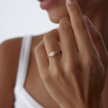 0.47 Ct Pırlanta Eyes Yüzük - Simoro