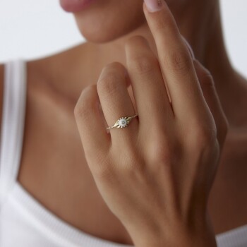 0.47 Ct Pırlanta Eyes Yüzük - 3